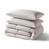 Night Lark® Gingham Print Coverless Duvet Set