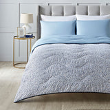 Night Lark Blue Garden Coverless Duvet Set Lifestyle