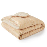 Night Lark/ Night Owl Bohemian Geo Stripe Coverless Duvet Folded Yelllow