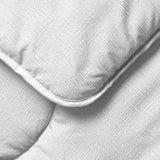 Night Lark/ Night Owl  Linen Print Coverless Duvet in Cloud Grey