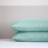Night Lark/ Night Owl Plain Dye Pillowcase Pair Green Lifestyle