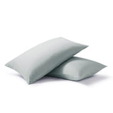 Night Lark/ Night Owl Plain Dye Pillowcase Pair in Nordic Mist Grey