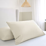 Night Lark/ Night Owl Plain Dye Pillowcase Warm SandPair