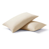 Night Lark/ Night Owl Plain Dye Pillowcase Pair in Warm Sand