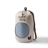 Night Lark/ Night Owl Tufted Dots Dusk Blue Coverless Duvet Bedding  in Duffle Bag