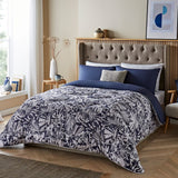 Night Lark® Winter Palms Coverless Duvet Set lifestyle wideshot