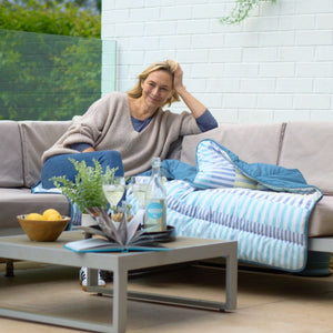 Night Lark® Summer Outdoor Duvet Striped Shores lifestyle