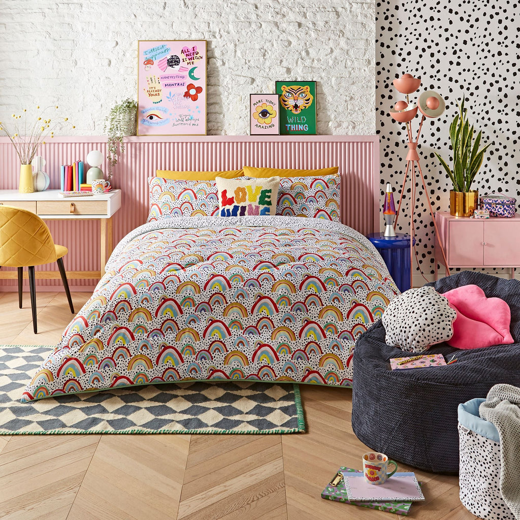 Night Lark x Eleanor Bowmer Rainbow Coverless Duvet Set Lifestyle