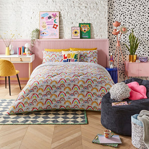 Night Lark x Eleanor Bowmer Rainbow Coverless Duvet Set Lifestyle