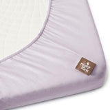 Night Lark/ Night Owl   Junior Waterproof Fitted Sheet In Grey