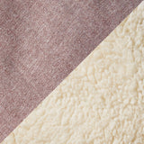 Night Owl  Cosy Sherpa Throw In Mulberry